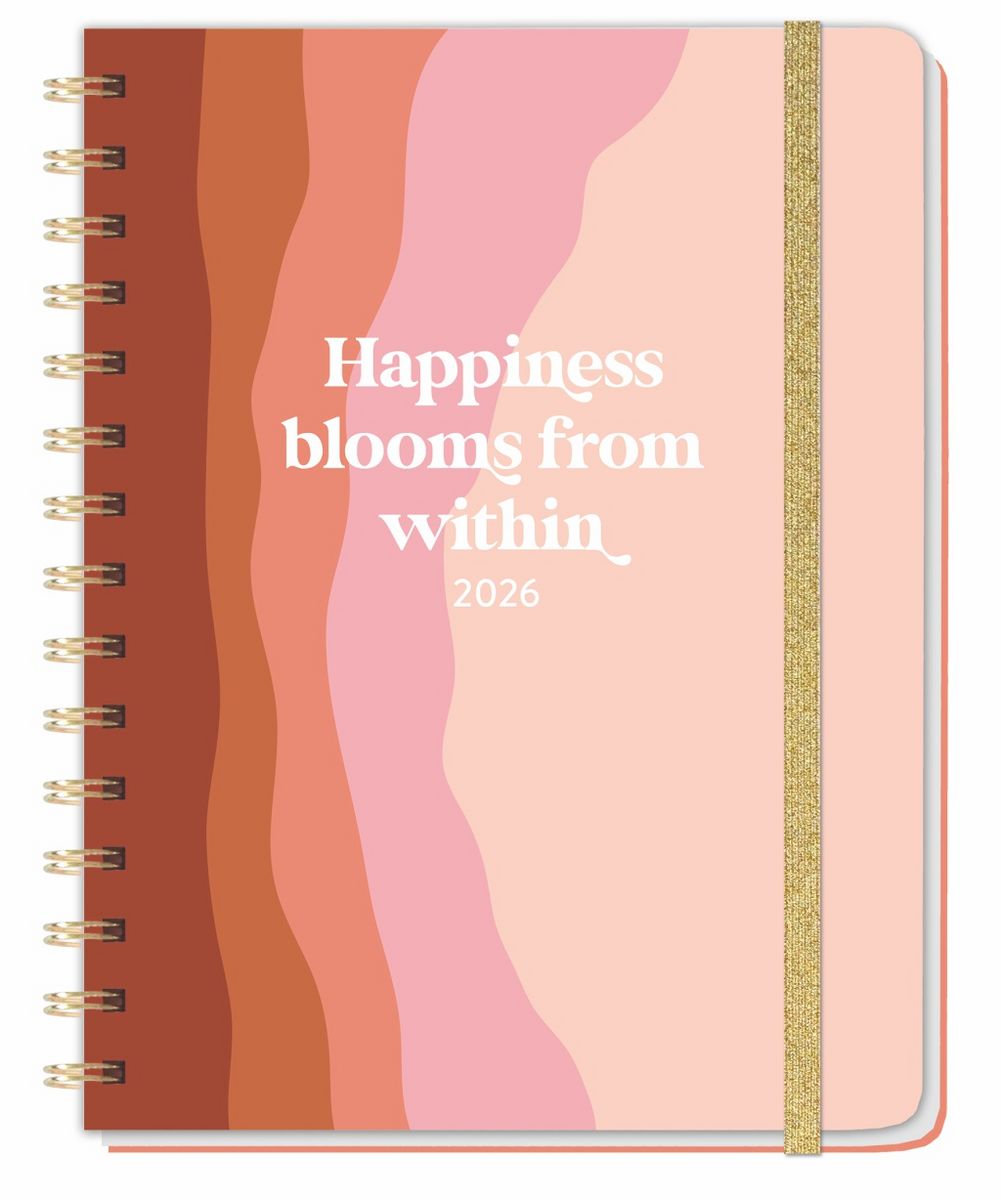Happiness blooms from within SpiralKalenderbuch A5 2026 Athesia Thalia