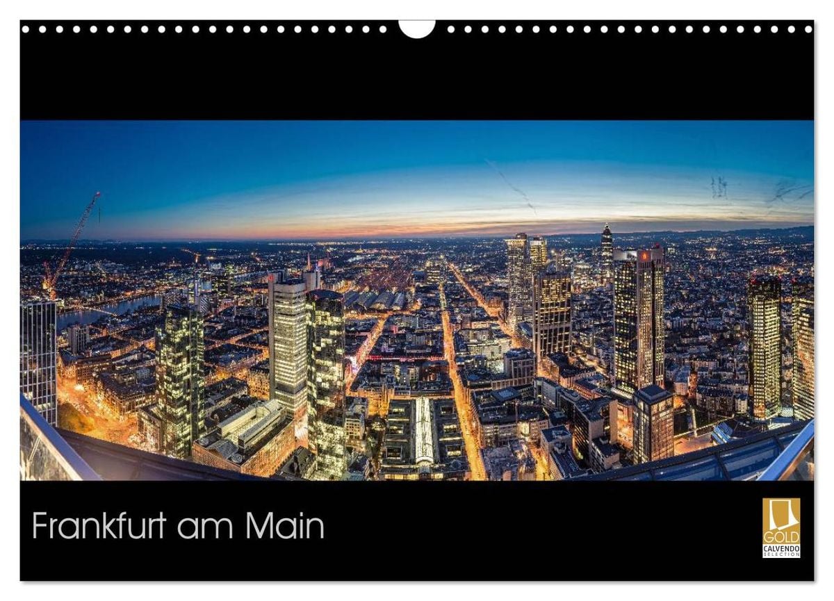  'Frankfurt am Main (Wandkalender 2025 DIN A3 quer), CALVENDO Illustration 