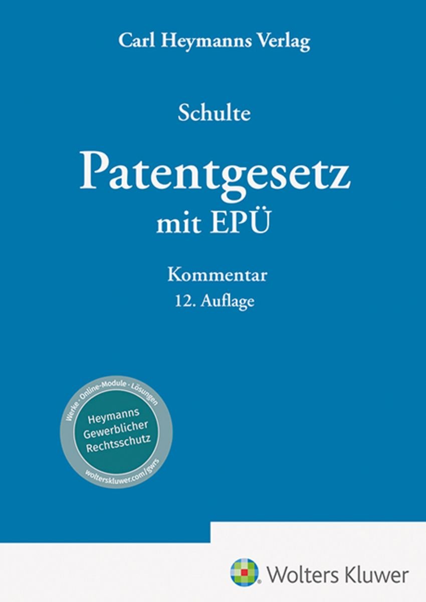 Patentgesetz mit Europäischem Patentübereinkommen Buch Thalia