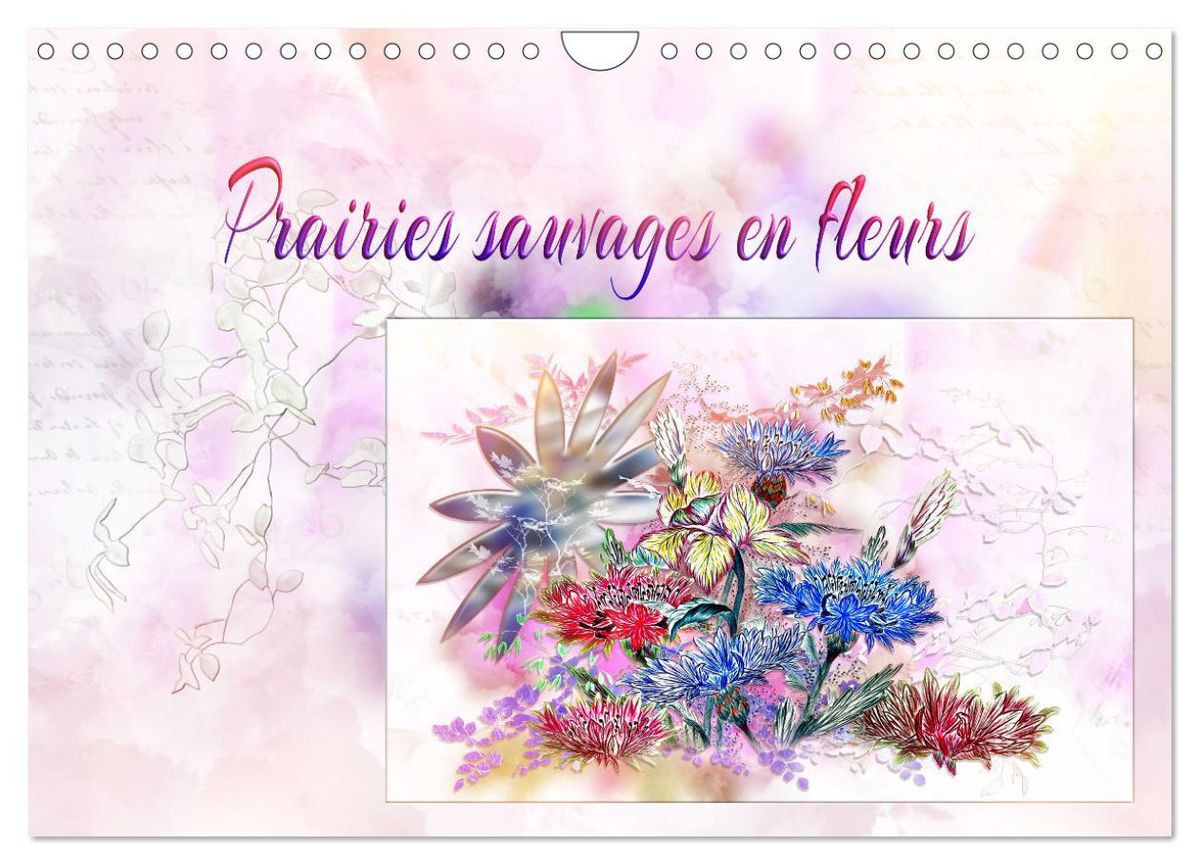 Prairies Sauvages En Fleurs Calendrier Mural 2025 Din A4 Vertical