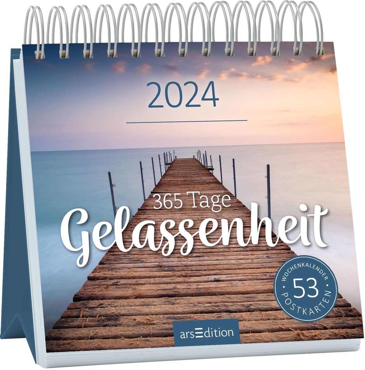 'Postkartenkalender 365 Tage Gelassenheit 2024' 'Postkartenkalender