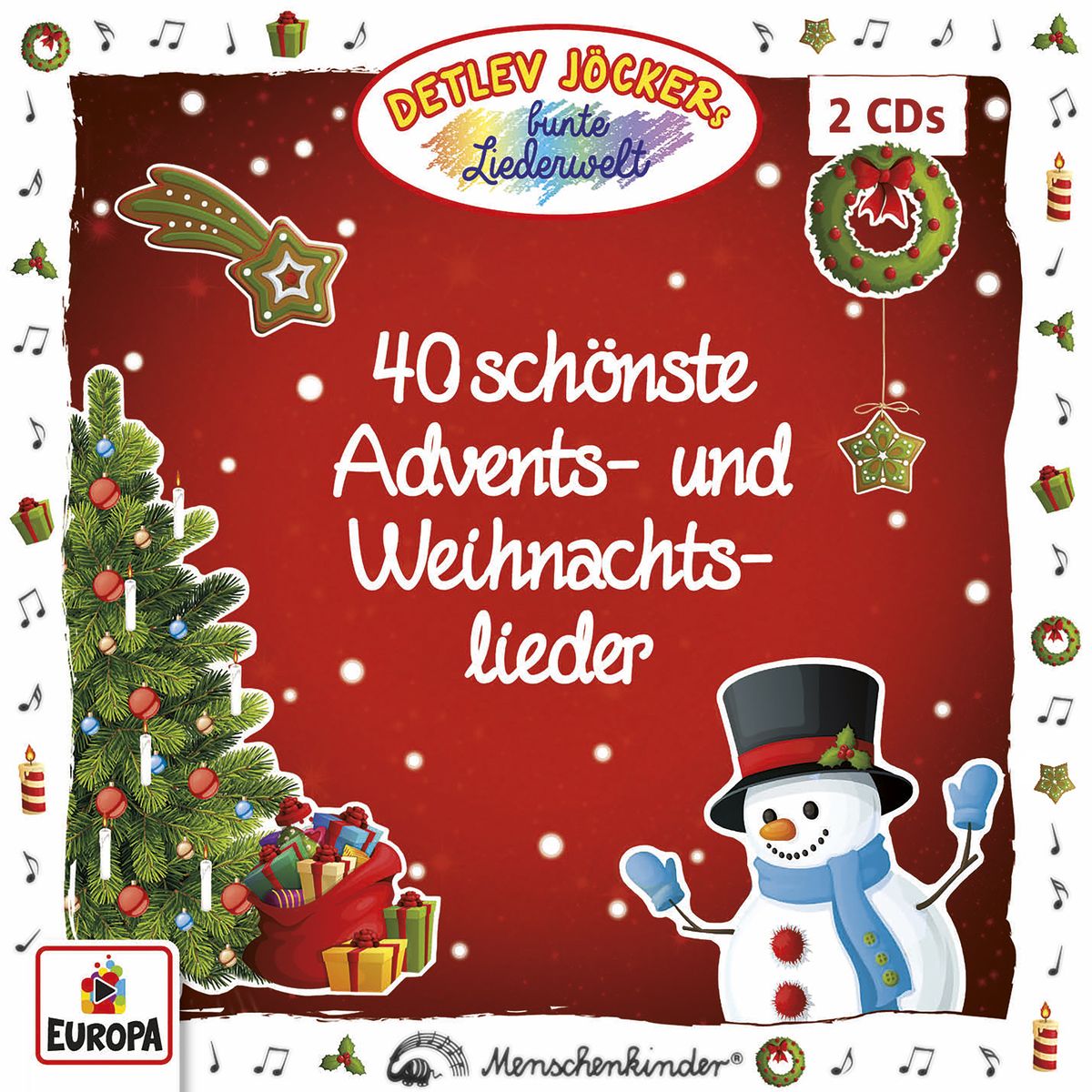 40 schönste Advents- und Weihnachtslieder von Detlev Jöcker auf CD
