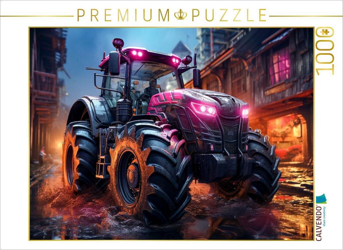 CALVENDO Puzzle 'Traktoren – Giganten Der Landwirtschaft' | 64x48 Cm, 2,2 Mm Starke Pappe, Matte Oberfläche – Premium-Puzzlespaß Aus Europa