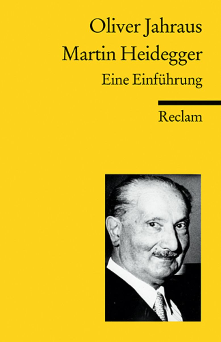 Martin Heidegger Von Oliver Jahraus - Buch | Thalia