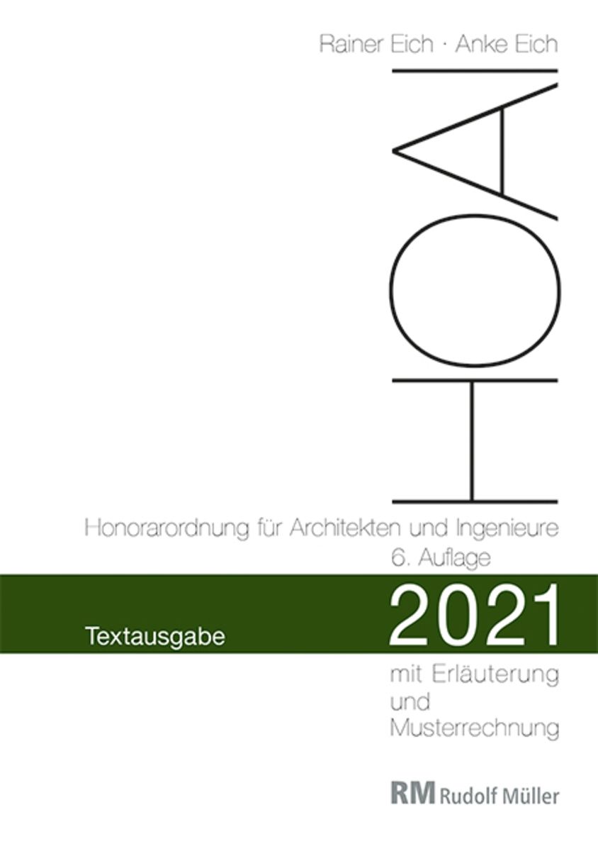 'HOAI 2021 – Textausgabe Honorarordnung Für Architekten Und Ingenieure ...