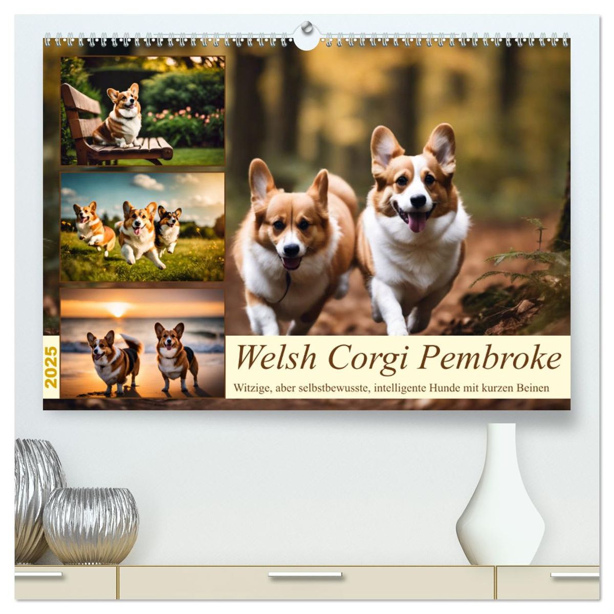 Welsh Corgi Pembroke (hochwertiger Premium Wandkalender 2025 DIN - Main Image
