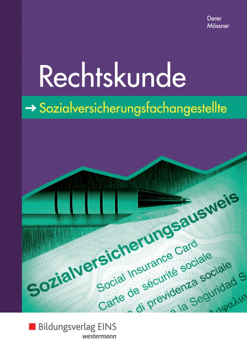 'Rechtskunde Für Sozialversicherungsfachangestellte' - 'Recht ...