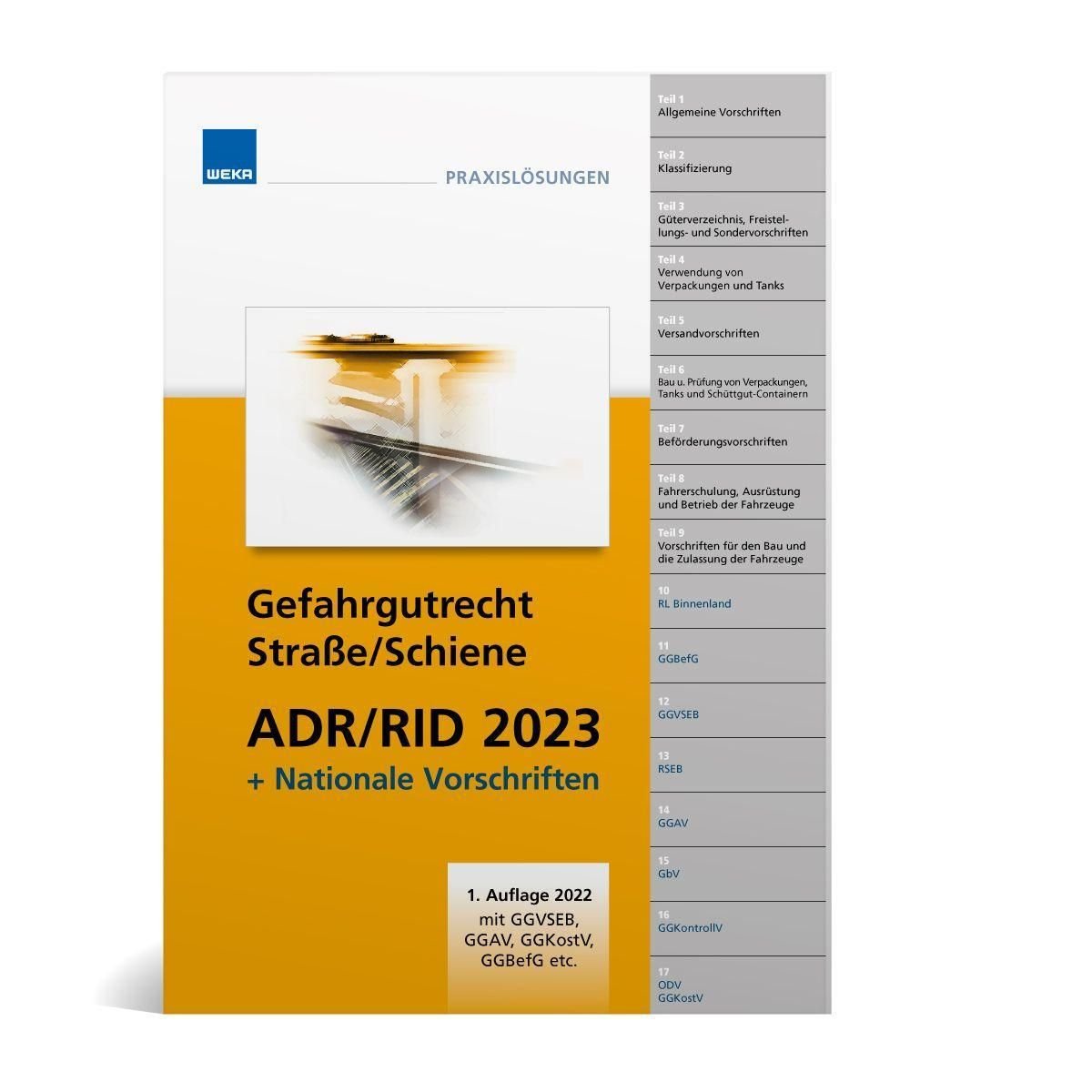 Handbuch ADR/RID 2023 + nationale Vorschriften Buch Thalia