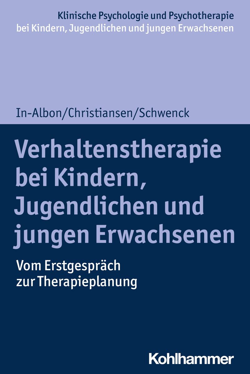 Verhaltenstherapie Bei Kindern Jugendlichen Und Jungen Erwachsenen Von Tina In Albon Buch