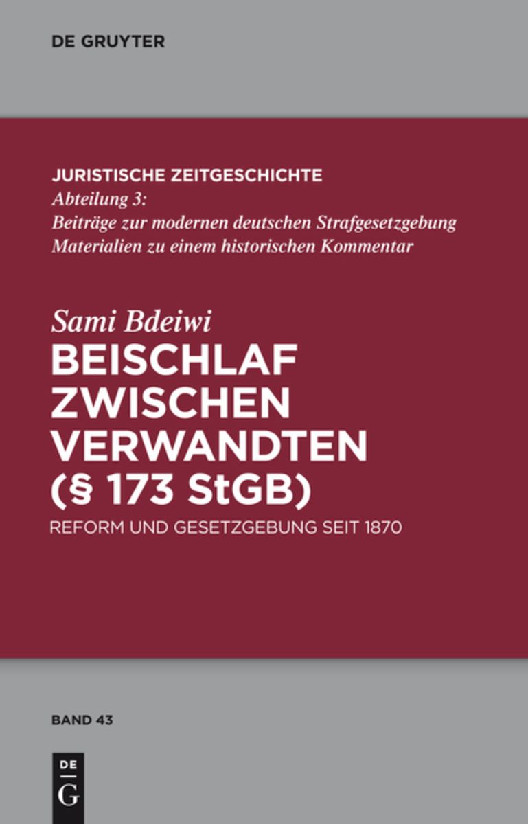 Beischlaf zwischen Verwandten (§ 173 StGB)