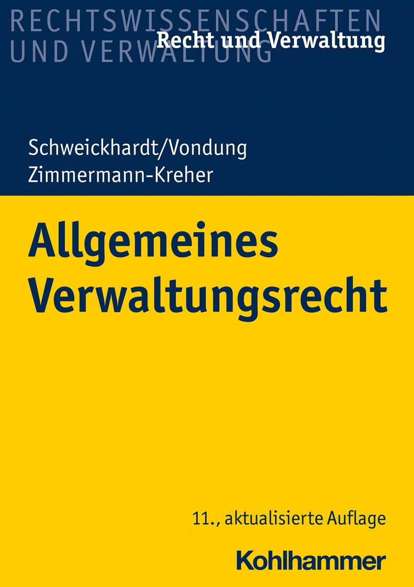 'Allgemeines Verwaltungsrecht' Von 'Annette Zimmermann-Kreher' - Buch ...