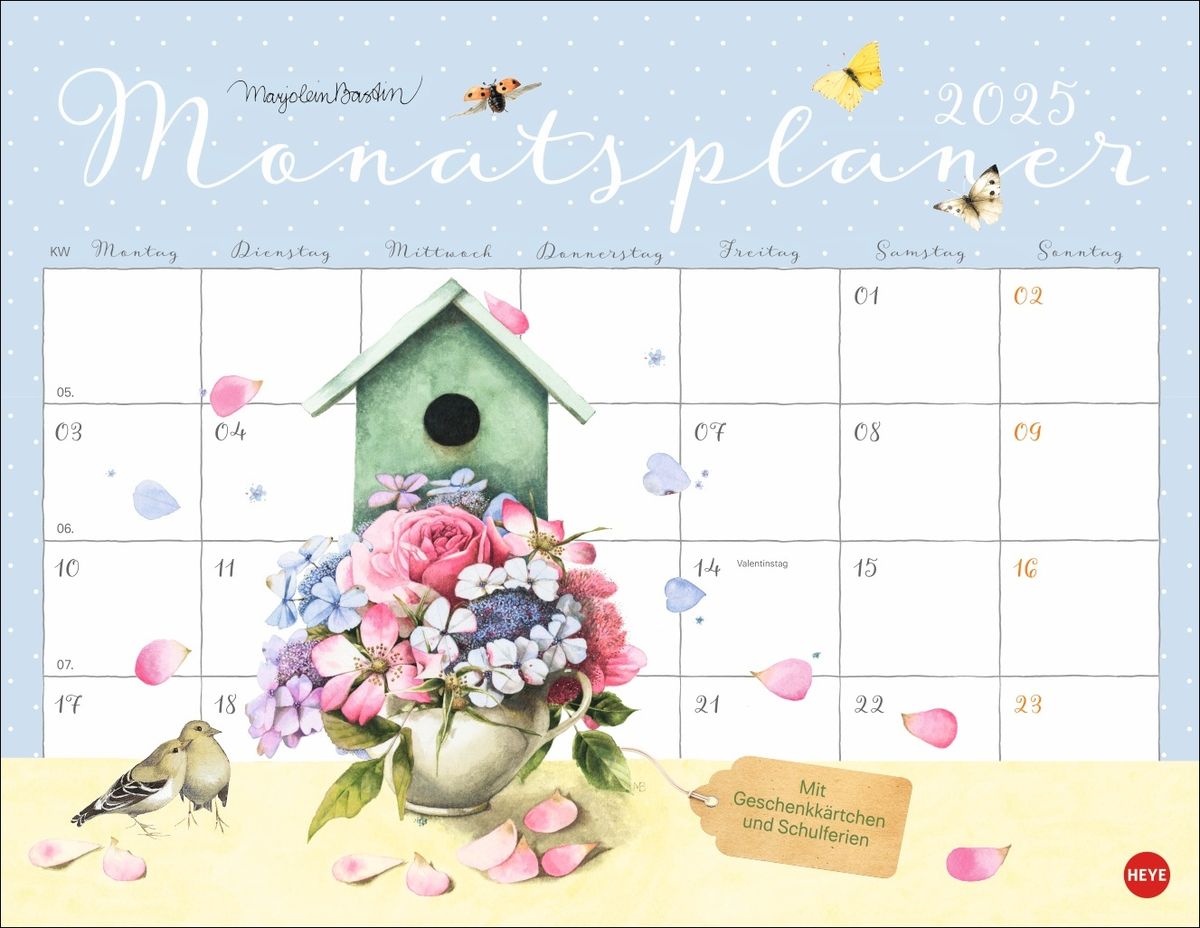 'Marjolein Bastin: Monatsplaner 2025' - 'Athesia'