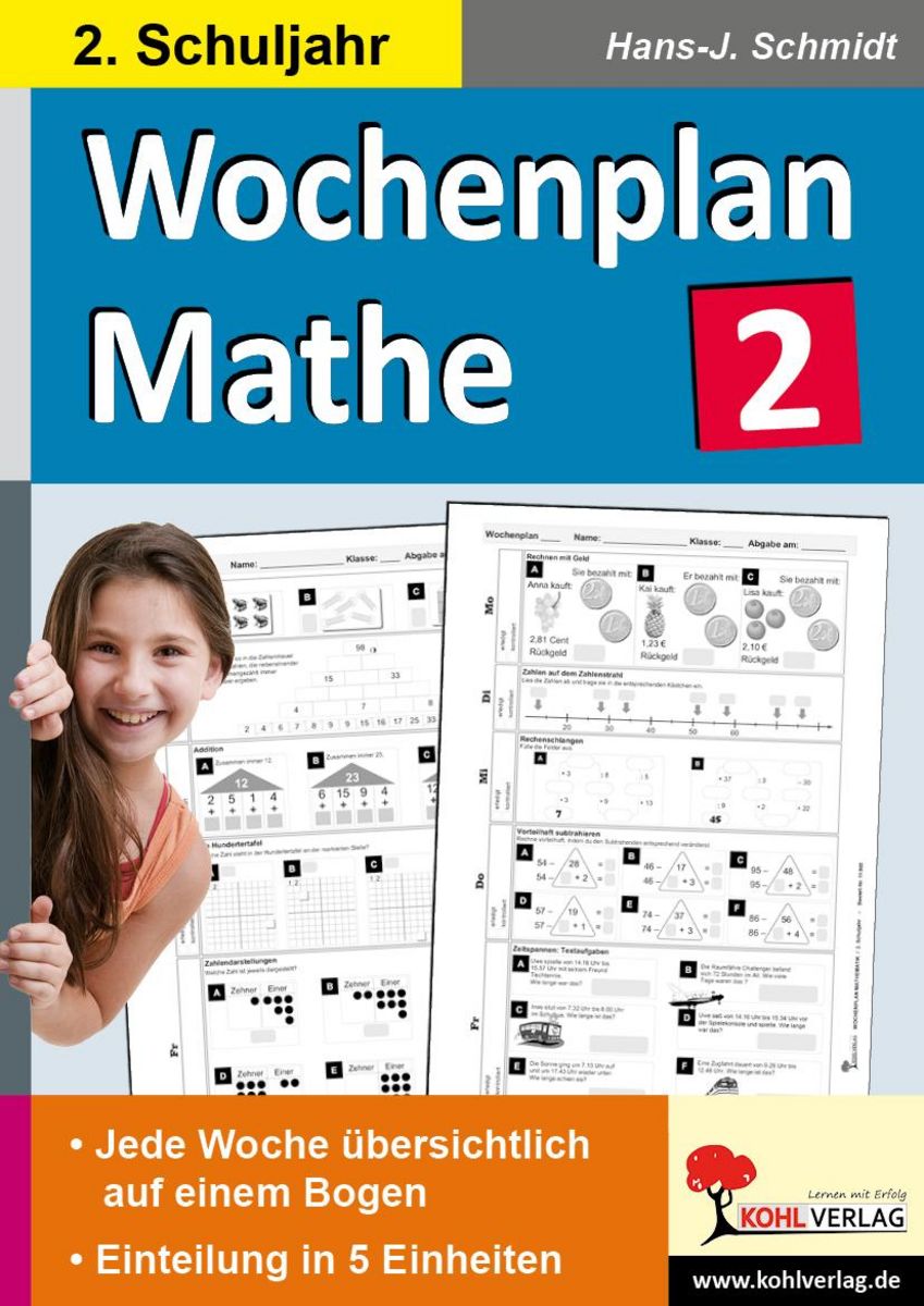 Wochenplan Mathe / Klasse 2 - Grundschule Schulbuch - 978-3-95686-469-8