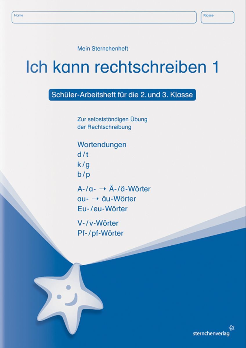 'Ich Kann Rechtschreiben 1. Schüler-Arbeitsheft Für Die 2. Und 3 ...