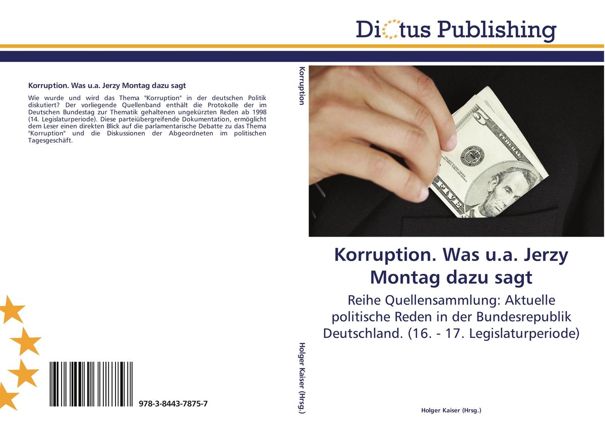 'Korruption. Was U.a. Jerzy Montag Dazu Sagt' Von '' - Buch - '978-3 ...