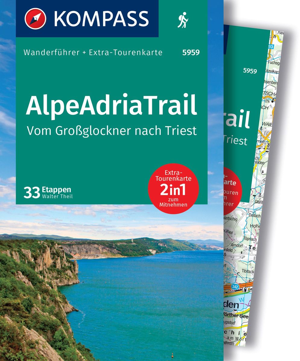 KOMPASS Wanderführer AlpeAdriaTrail, Vom Großglockner nach Triest