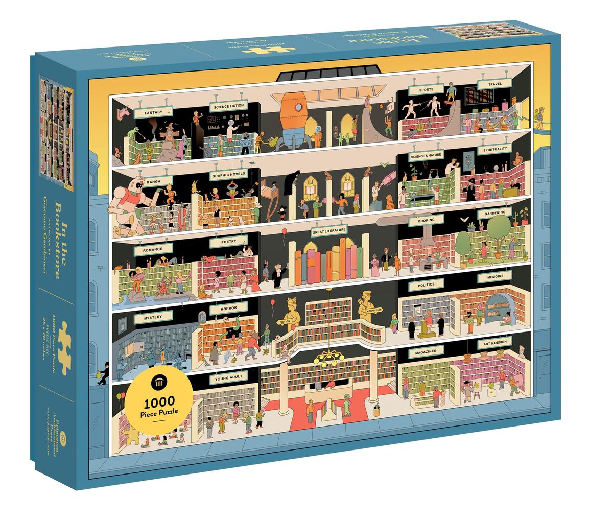 'In the Bookstore 1000 Piece Puzzle 1000 Piece Puzzle' von