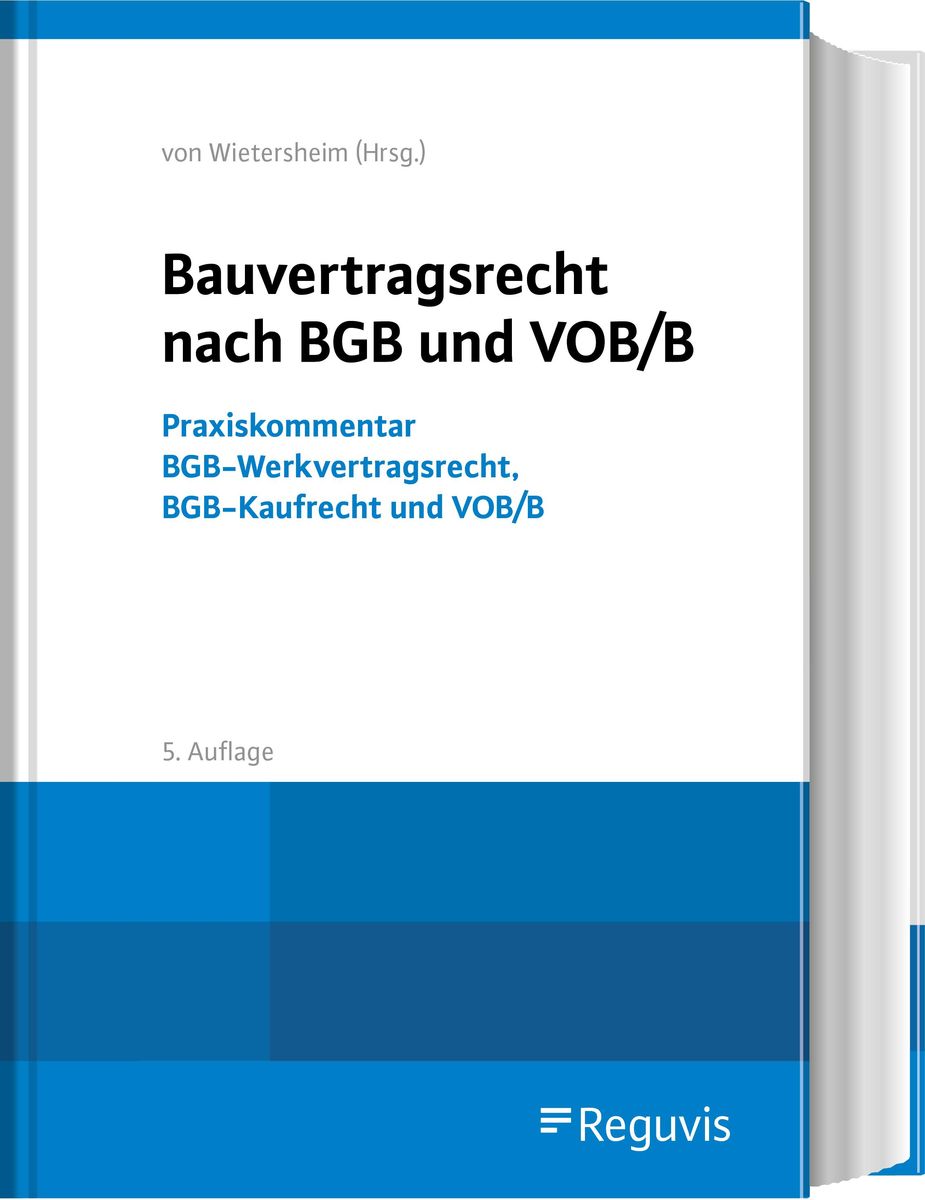 'Bauvertragsrecht Nach BGB Und VOB/B' Von '' - Buch - '978-3-8462-1375-9'