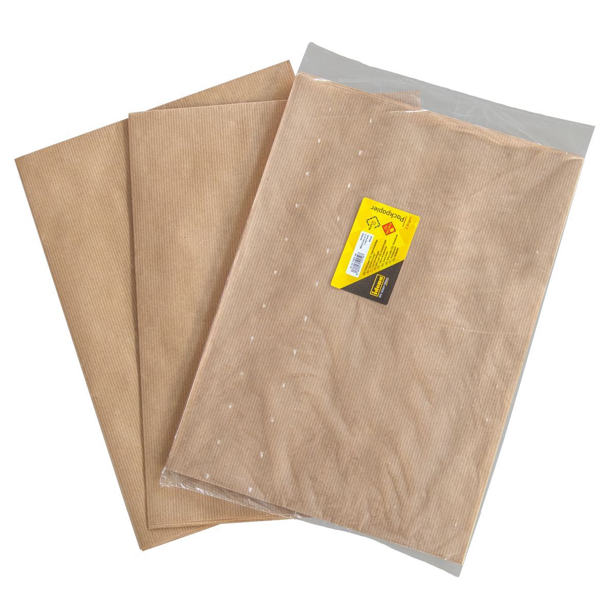 HeiPack Kraftpapier 70x100cm - 10 Bögen Packpapier 70g/m² Braun