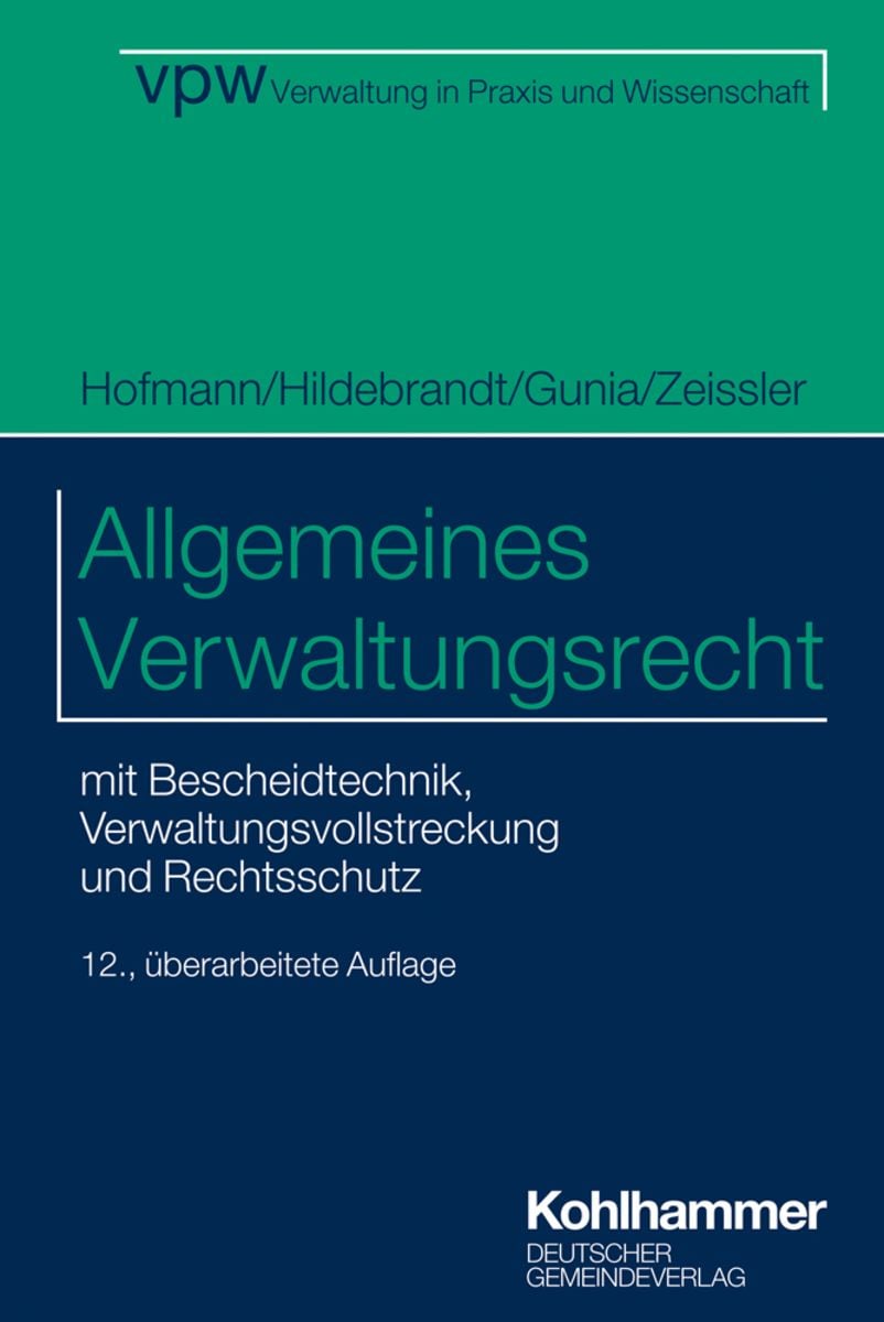 'Allgemeines Verwaltungsrecht' Von 'Harald Hofmann' - Buch - '978-3-555 ...