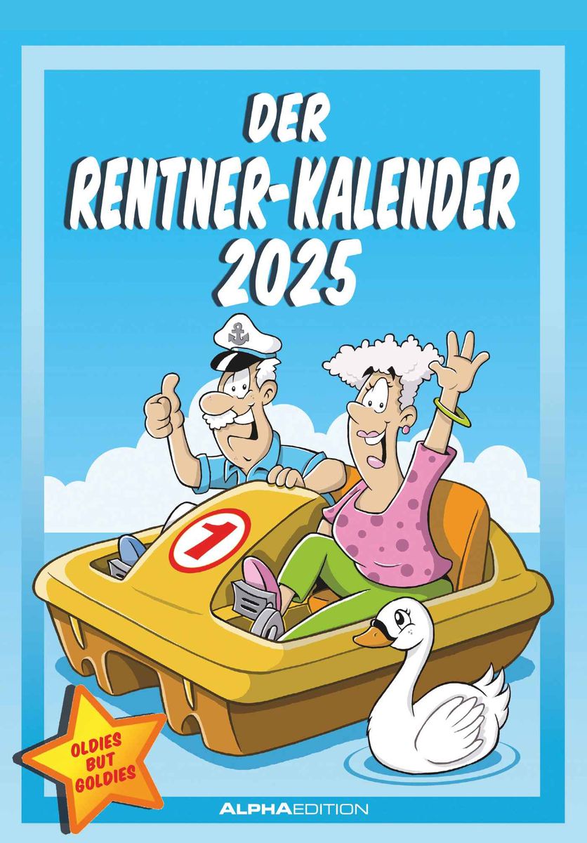 Alpha Edition Der RentnerKalender 2025 Bildkalender, 23,7x34cm