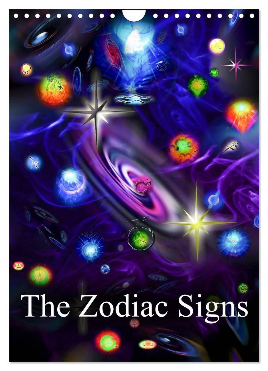 'The Zodiac Signs (Wall Calendar 2024 DIN A4 portrait), CALVENDO 12