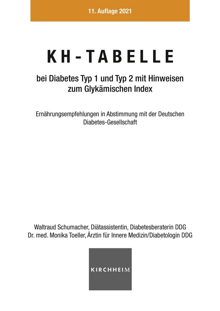 KH Tabelle für Diabetiker