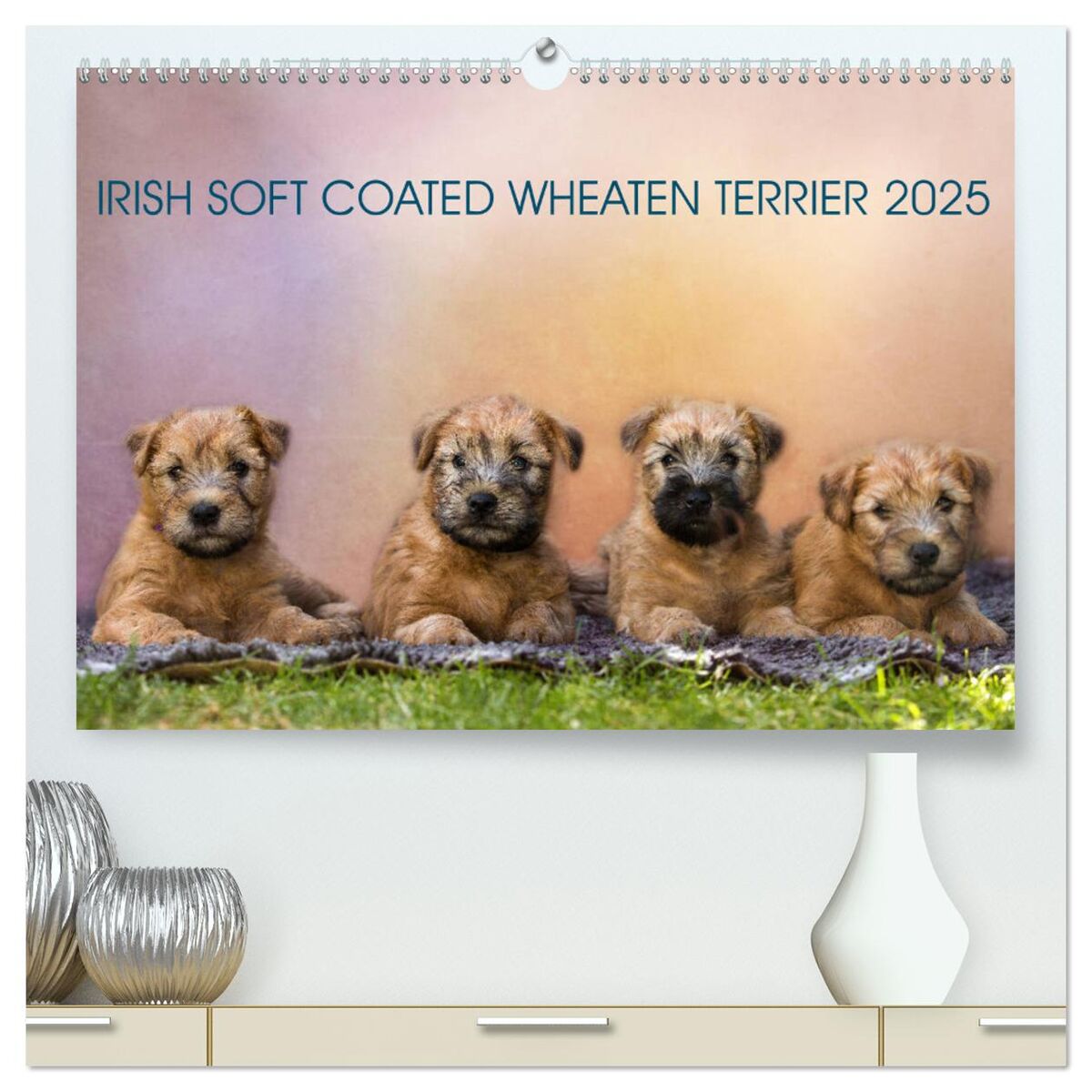 Warnschild „Irish Soft Coated Wheaten Terrier“ – Aluminium, 30,5x20 Cm, Für Gartenzaun Oder Tür