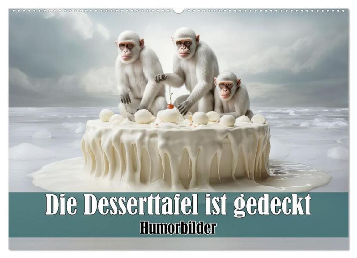 Die Desserttafel ist gedeckt Humorbilder (Wandkalender 2025 DIN A2