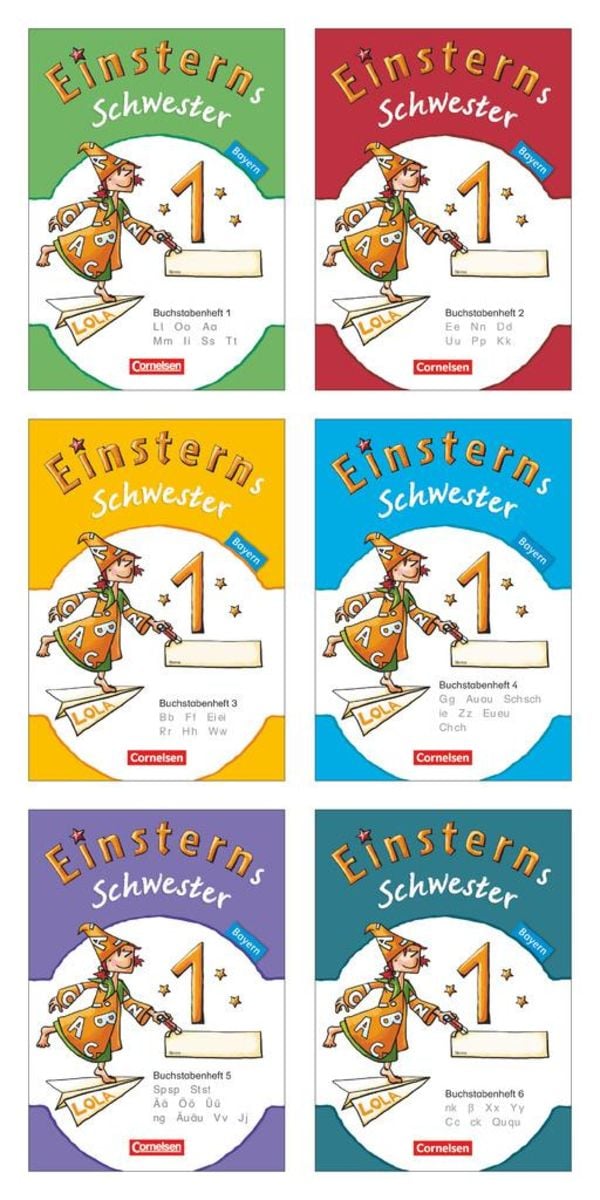 Einsterns Schwester 1 Übungsblätter
 Einsterns Schwester Erstlesen 1 Jahrgangsstufe 6 Buchstabenhefte mit