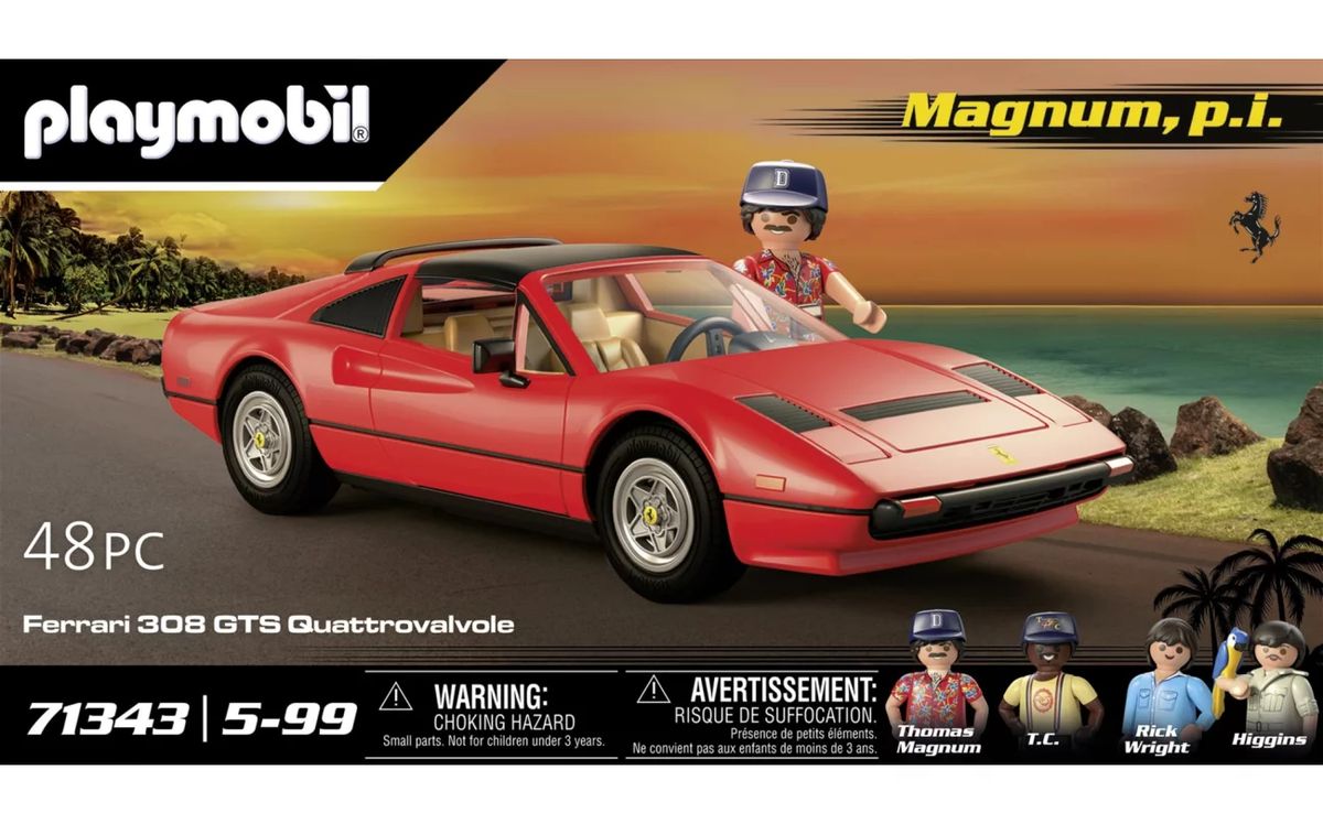 Playmobil Magnum, P.I. (71343) mit Ferrari 308 GTS & Figuren