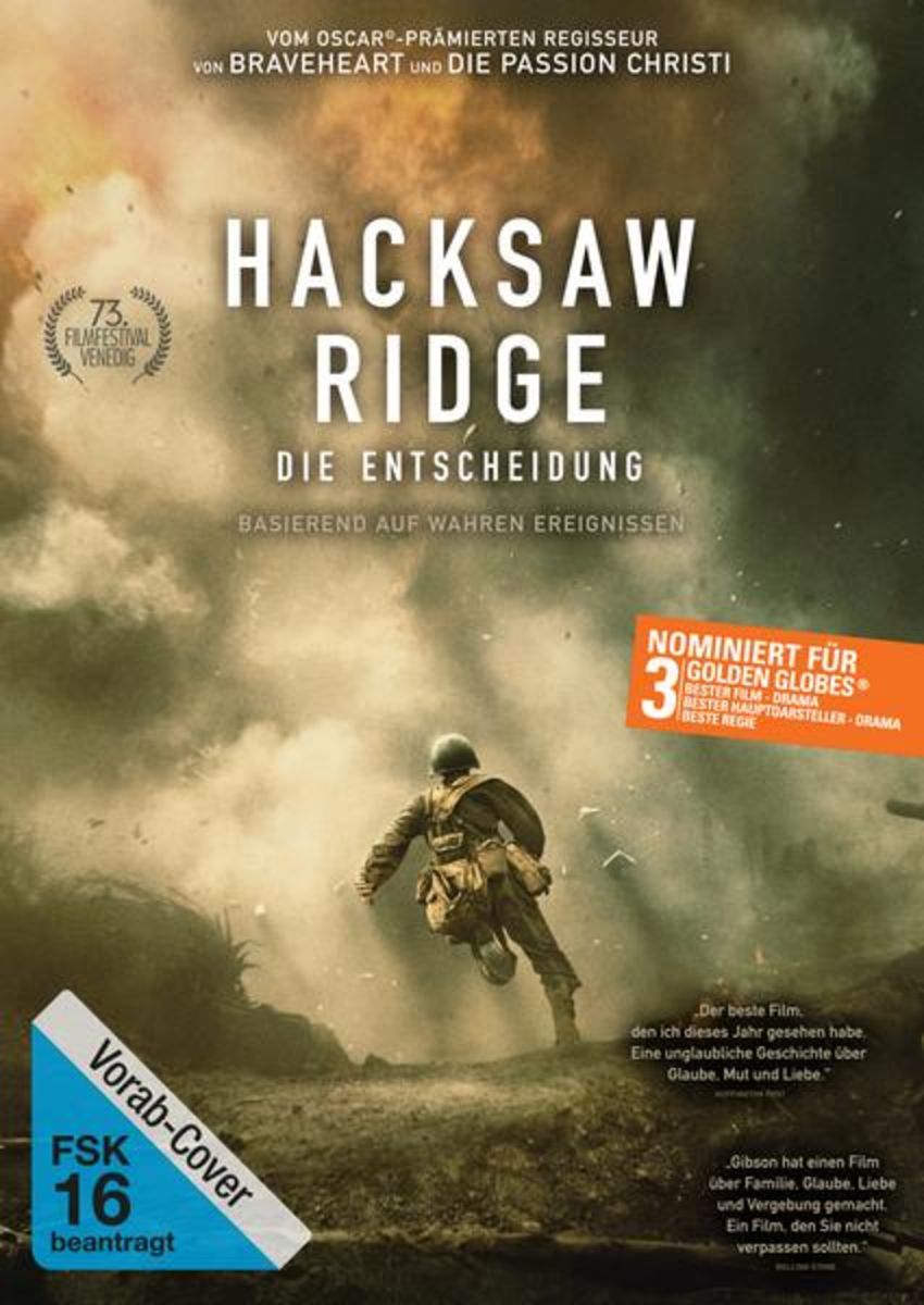 Hacksaw Ridge Die Entscheidung Von Mel Gibson Andrew Garfield Sam Worthington Vince Vaughn 5741