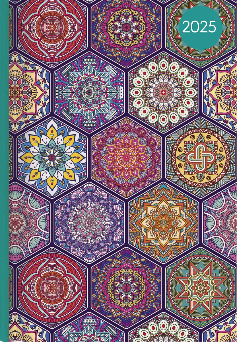 Buchkalender Style Oriental 2025 - Büro-Kalender A5 - Cheftimer - 1 Tag ...