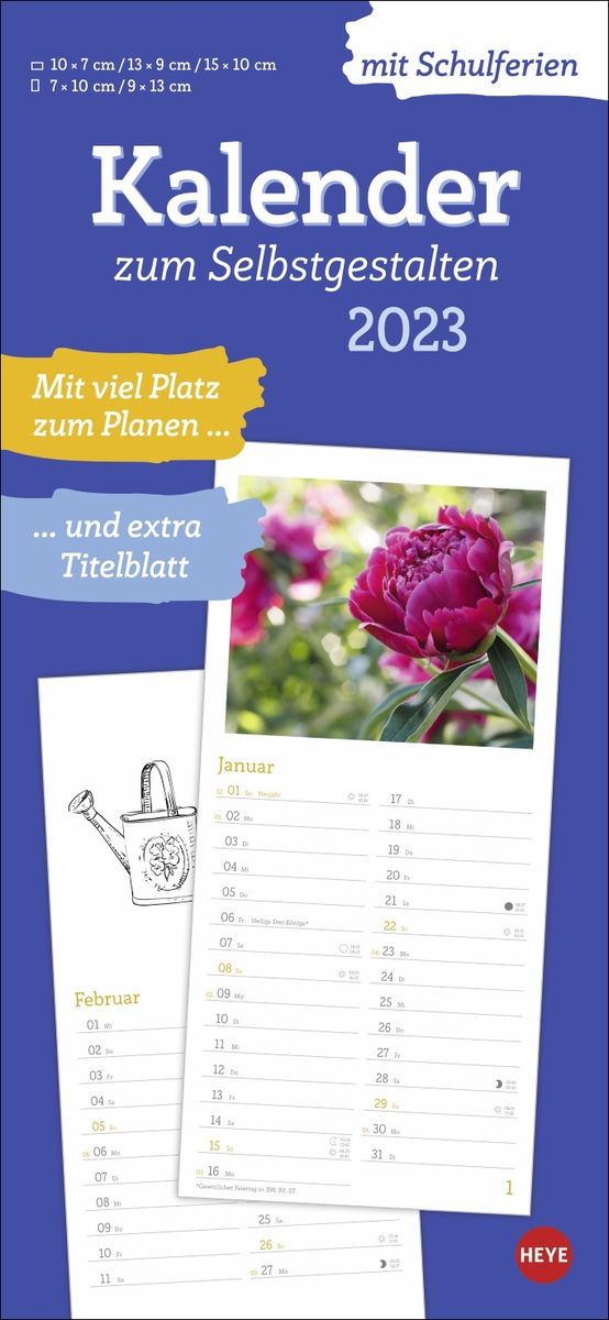 Kalender zum Selbstgestalten 2023 - Athesia  Thalia