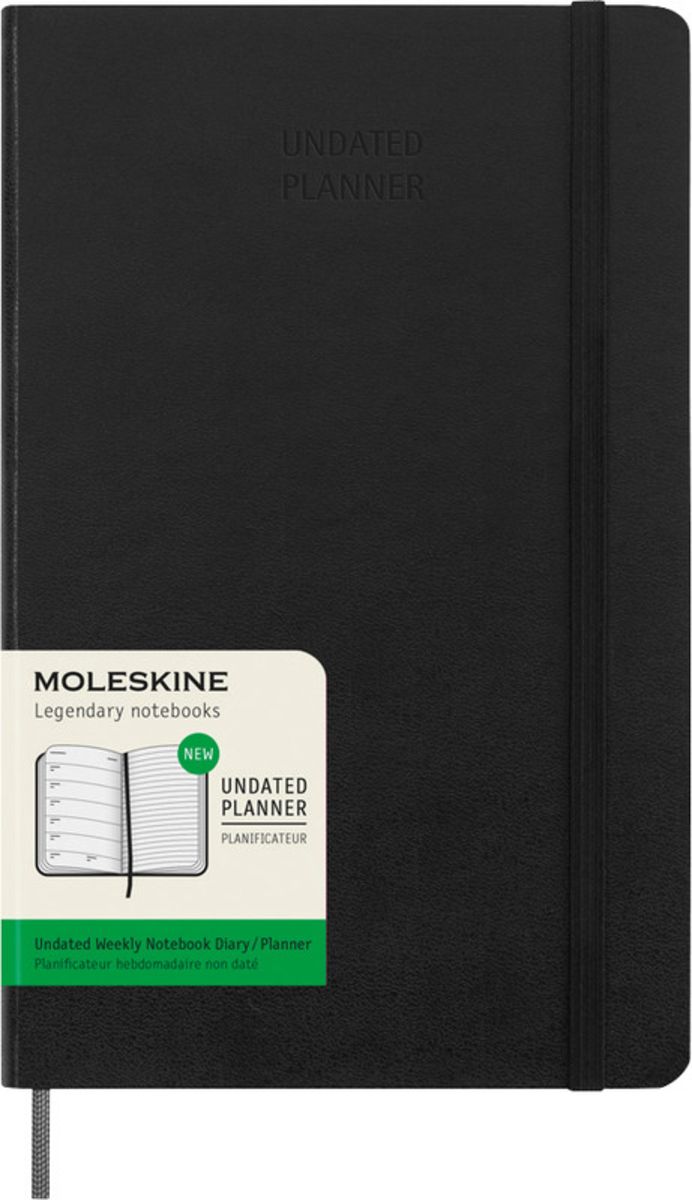 'Moleskine Undatiertes Layout Wochen Notizkalender, Large/A5, 1 Wo = 1