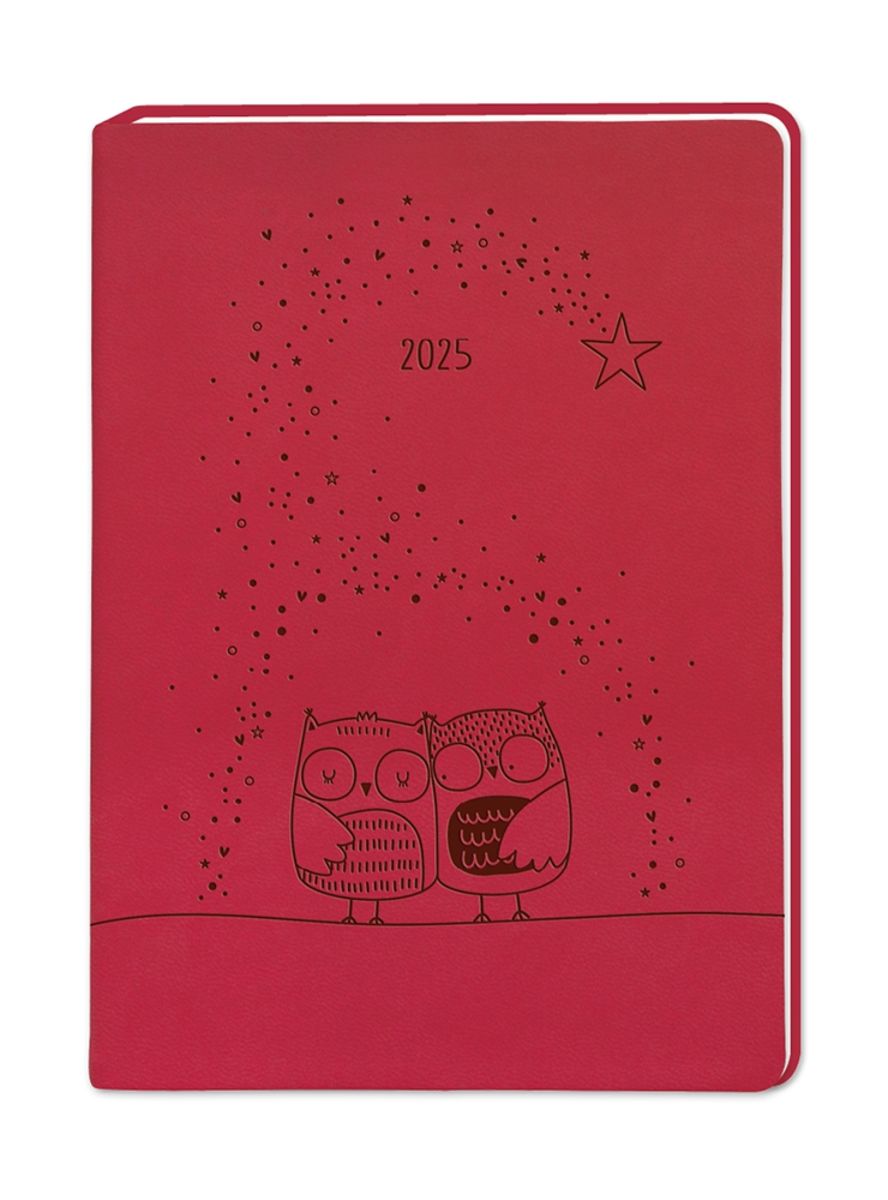 Terminplaner Lederlook 2025 Rot - Buchkalender & Taschenkalender | Thalia