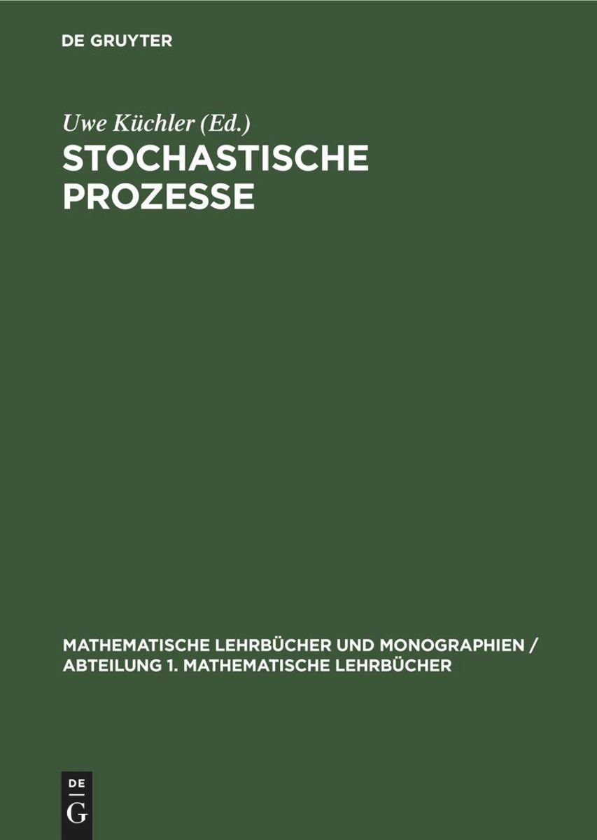 'Stochastische Prozesse' Von '' - Buch - '978-3-11-248043-4'