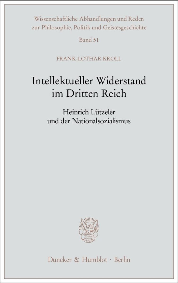 洋書 Intellektueller Widerstand Intellektueller Widerstand im Dritten Reich.