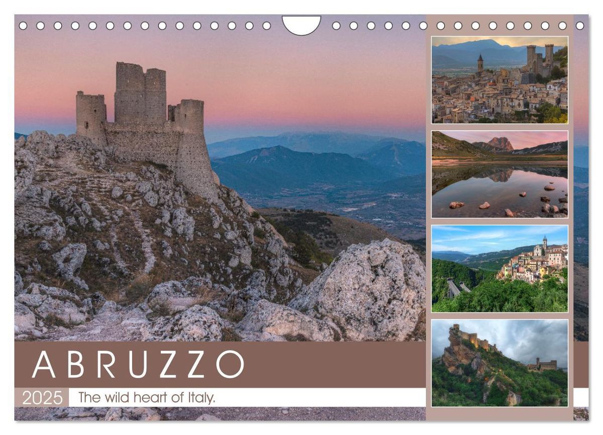 'Abruzzo The wild heart of Italy. (Wall Calendar 2025 DIN A4