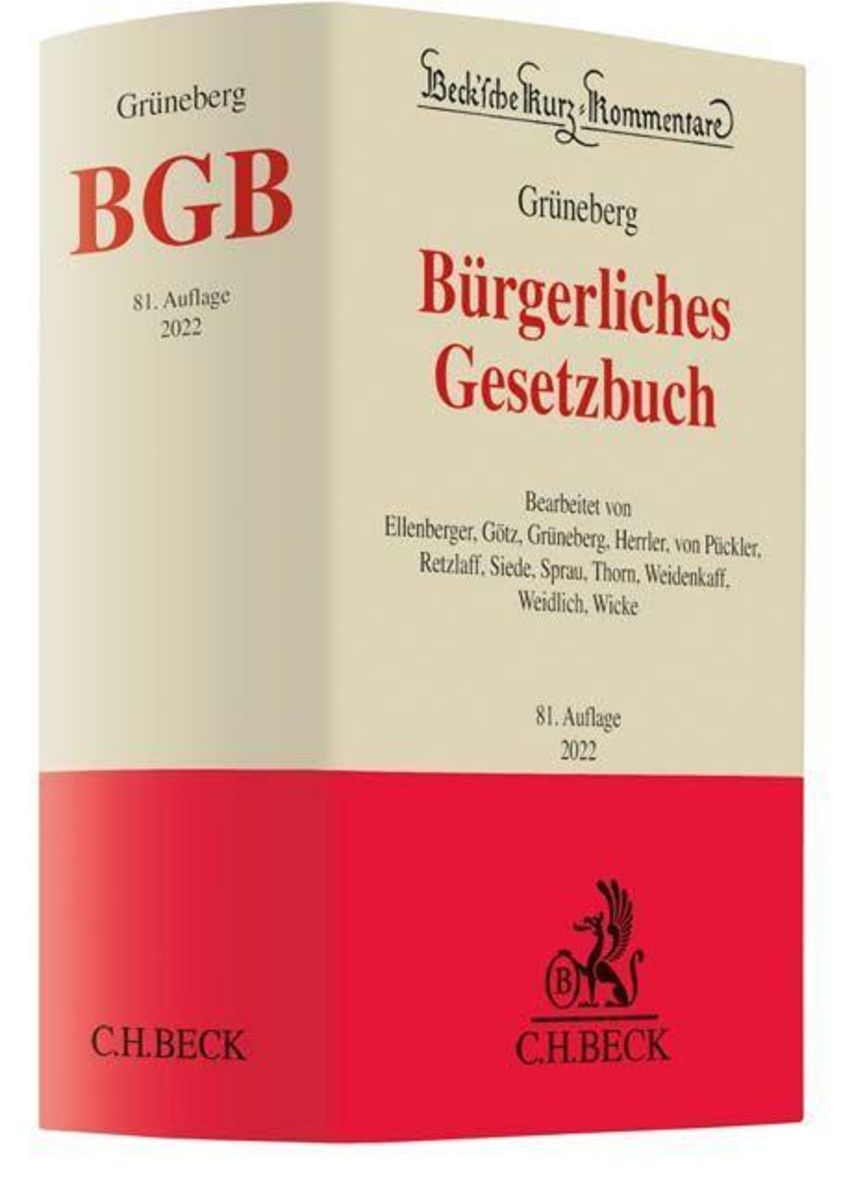 'Bürgerliches Gesetzbuch' Von '' - Buch - '978-3-406-77500-0'