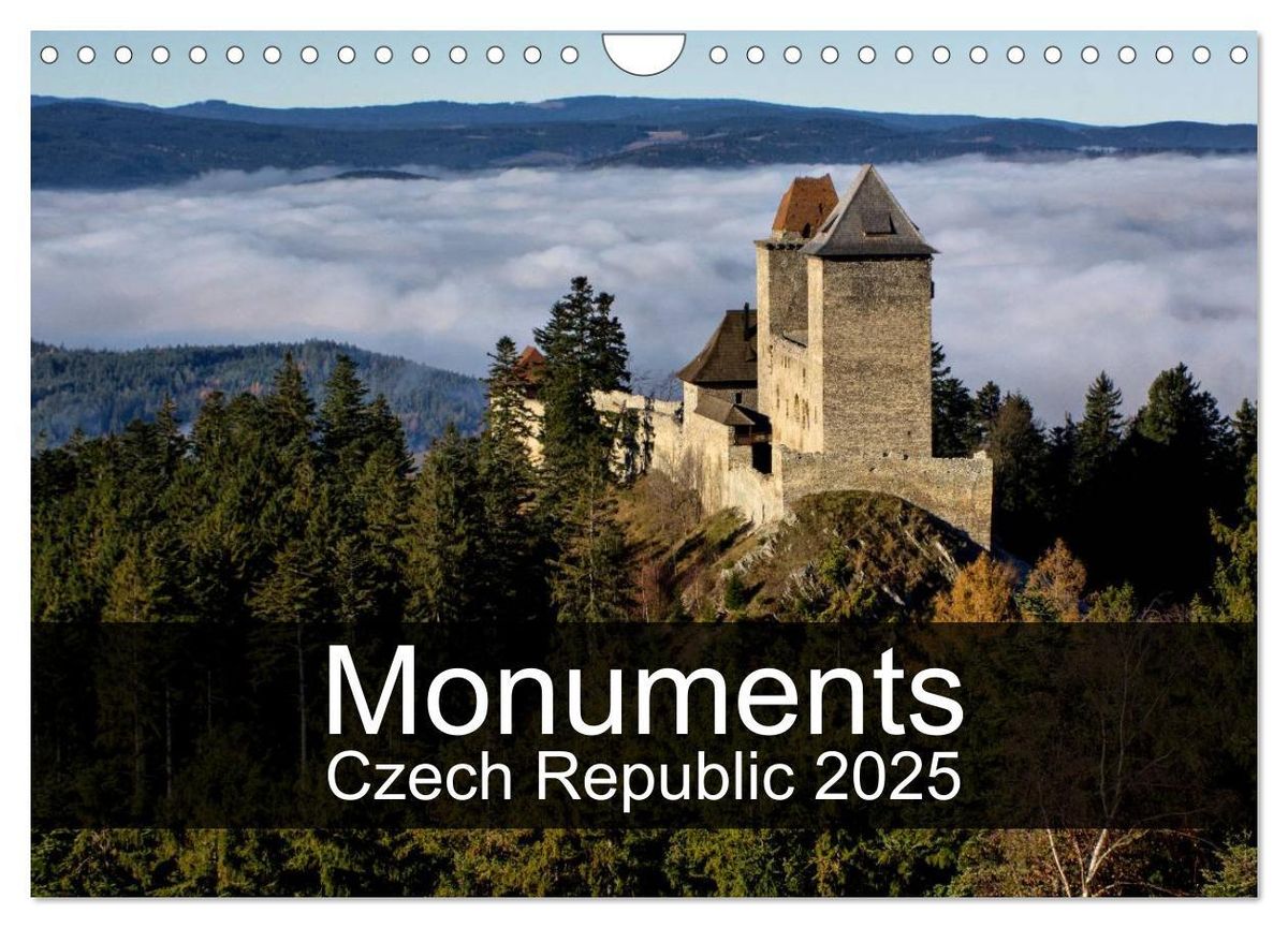 'Monuments of Czech Republic 2025 (Wall Calendar 2025 DIN A4 landscape