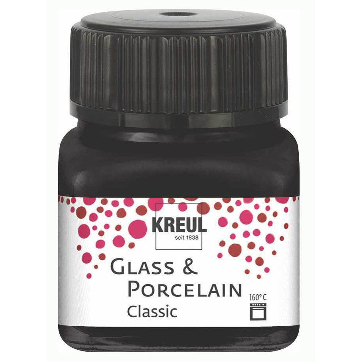 KnorrPrandell Glas- & Porzellanstift Schwarz – Wasserbasiert, Zum Bemalen Und Einbrennen (1–2 Mm Strich)