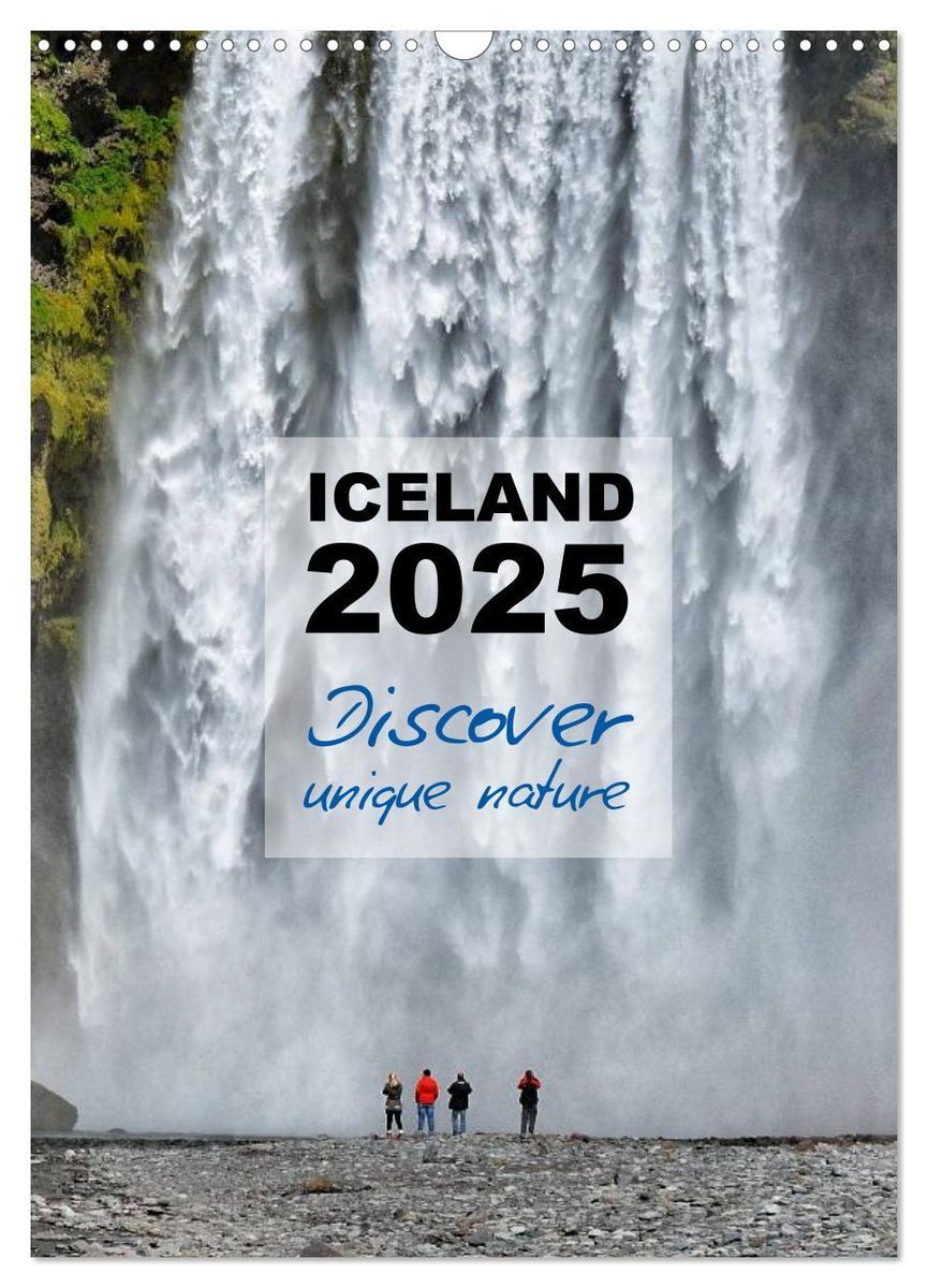 Iceland Calendar 2025 Discover unique nature UK Version (Wall