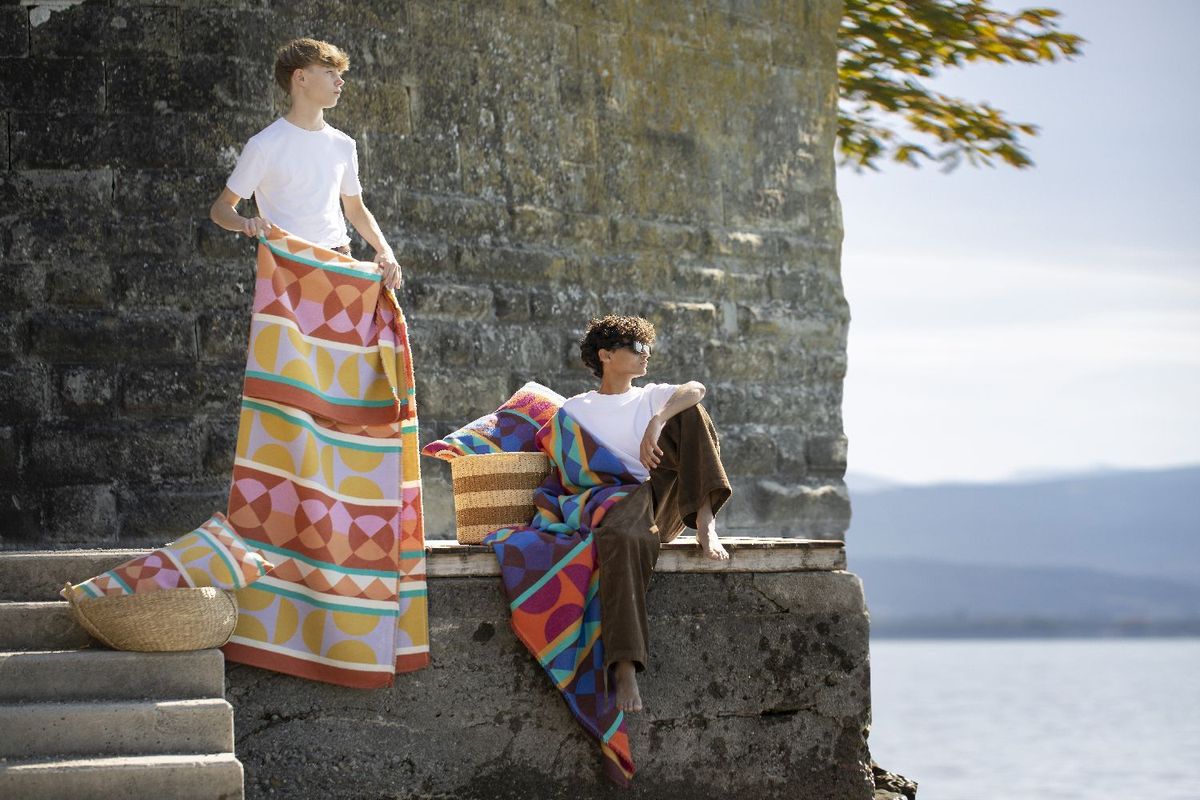 'Fussenegger Kissenhülle "Afrika Bordüre" pink online bestellen