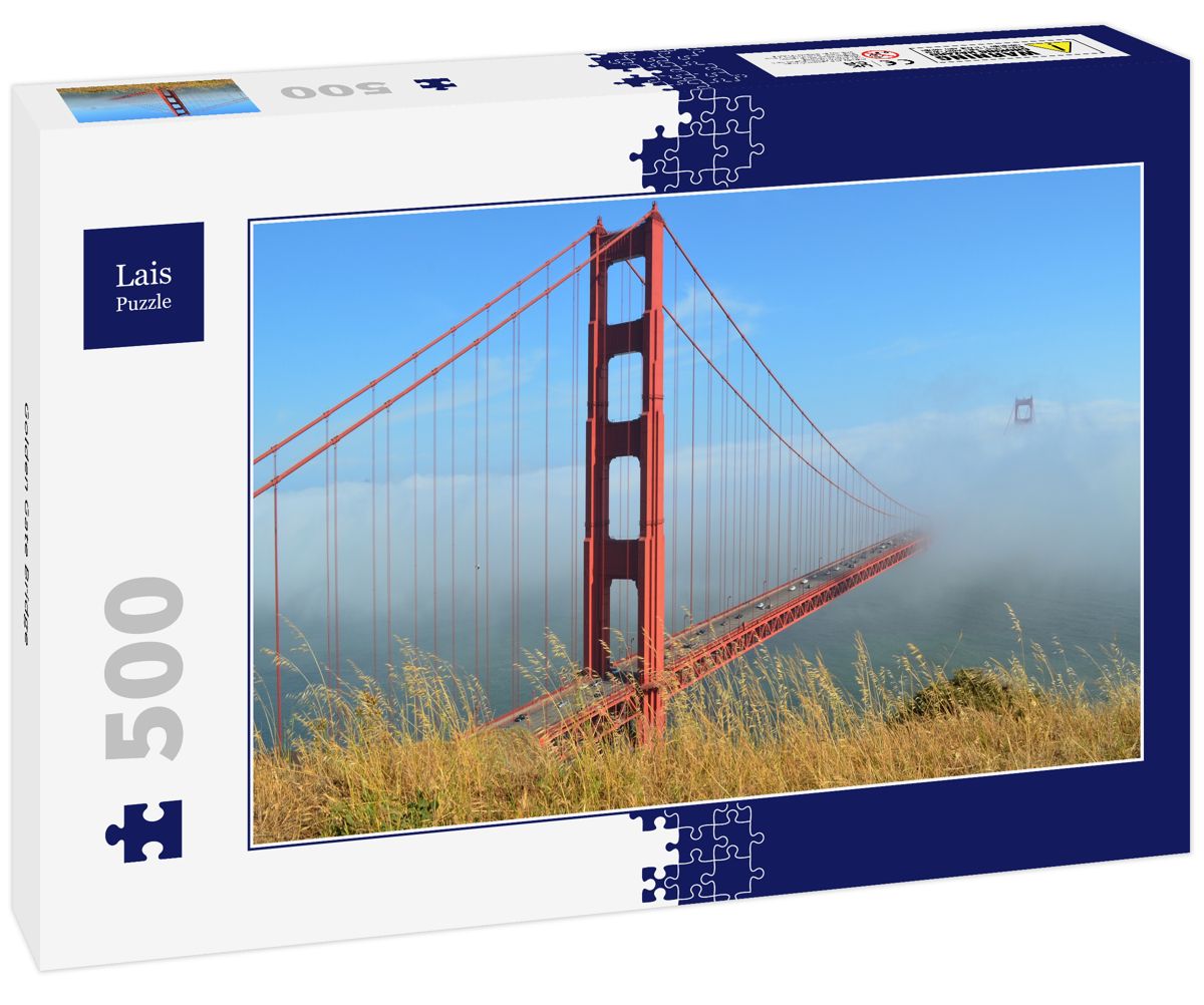 Golden Gate Bridge 3D Puzzle Metallico - Modello Americano Da Collezione - Decorazione Da Scrivania Vintage - Regalo Edificio Famoso