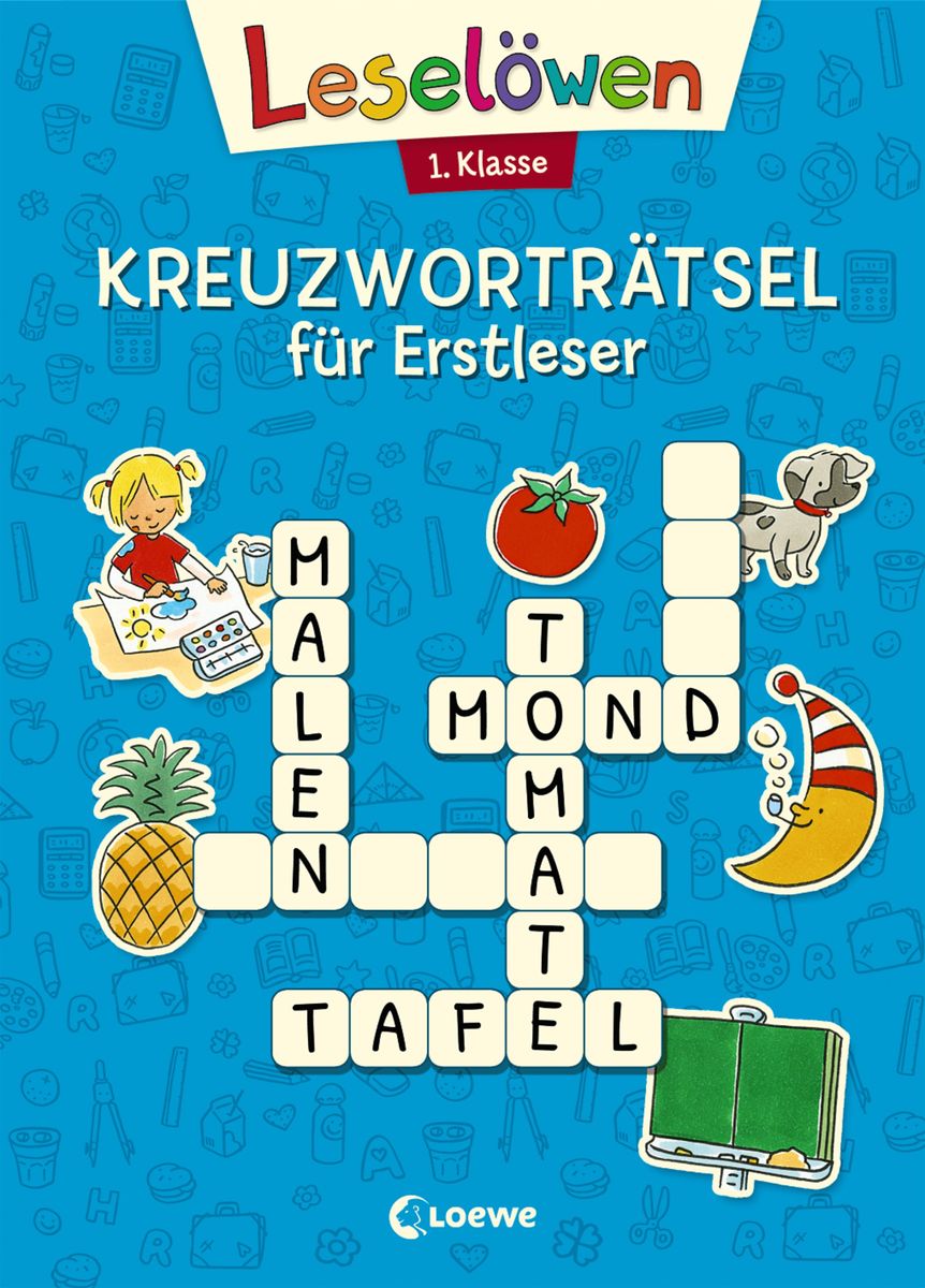 'Leselöwen Kreuzworträtsel für Erstleser - 1. Klasse (Blau)' von