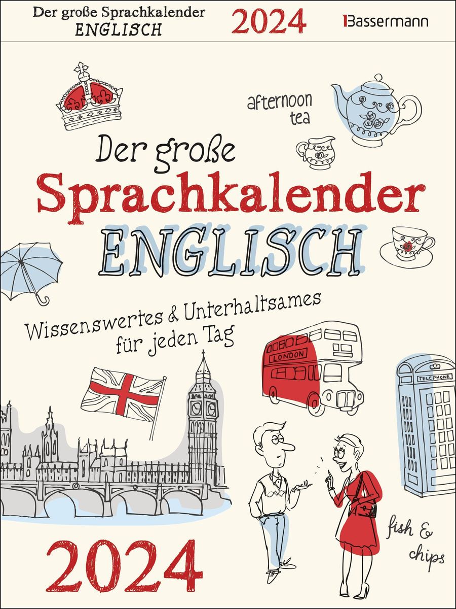 Der große Sprachkalender Englisch 2024 von Birgit Adam. Kalender