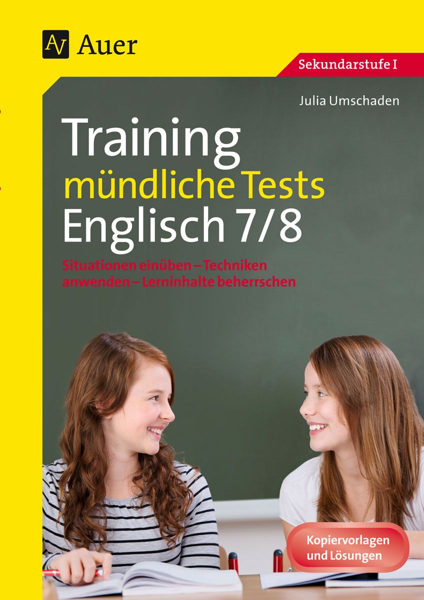 'Training mündliche Tests Englisch 7-8' - '7. Klasse' Schulbuch - '978