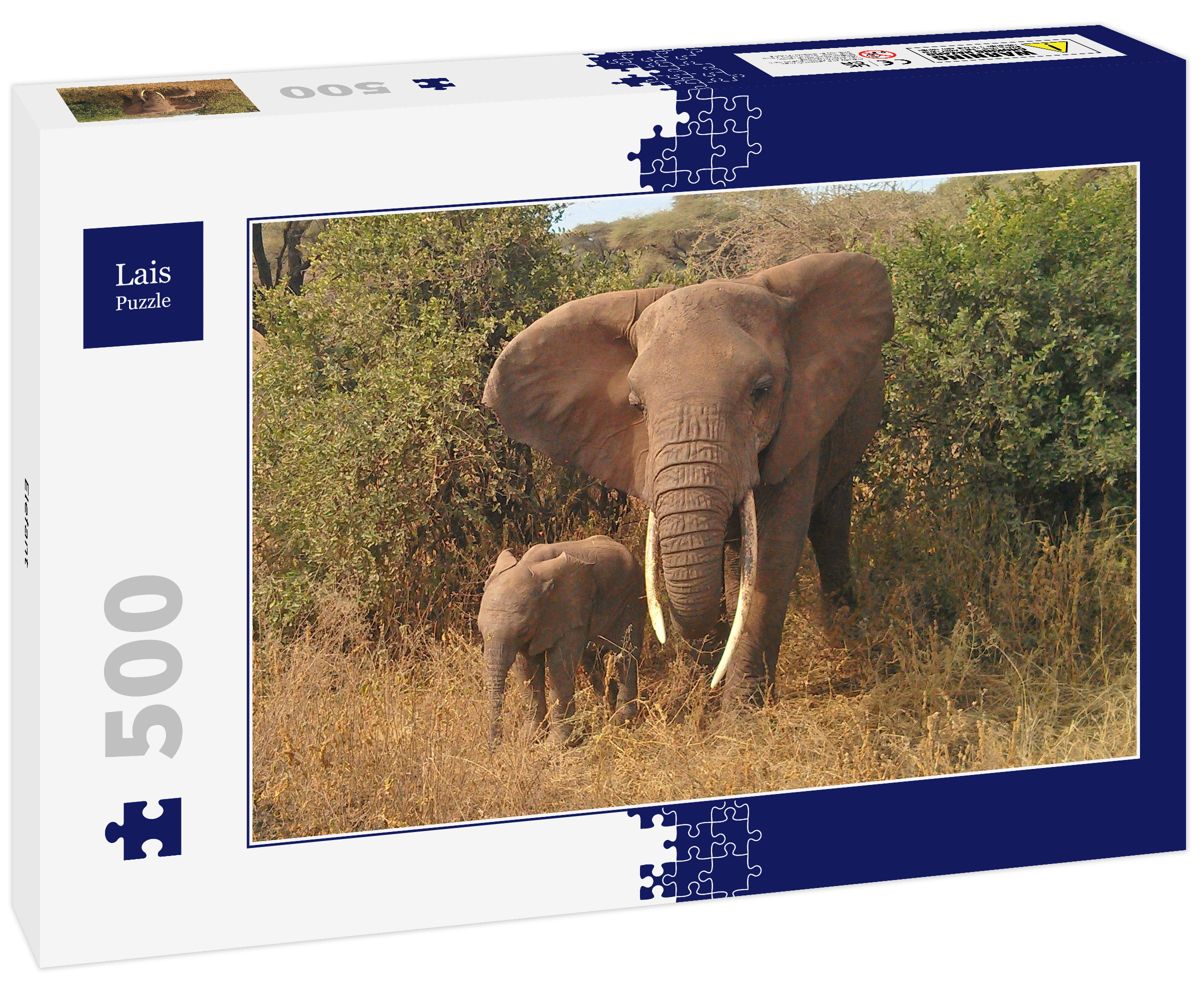 500 Teile Puzzle Afrikanische Wildtiere – 52 X 38 Cm, Mit Poster, Für Erwachsene & Kinder