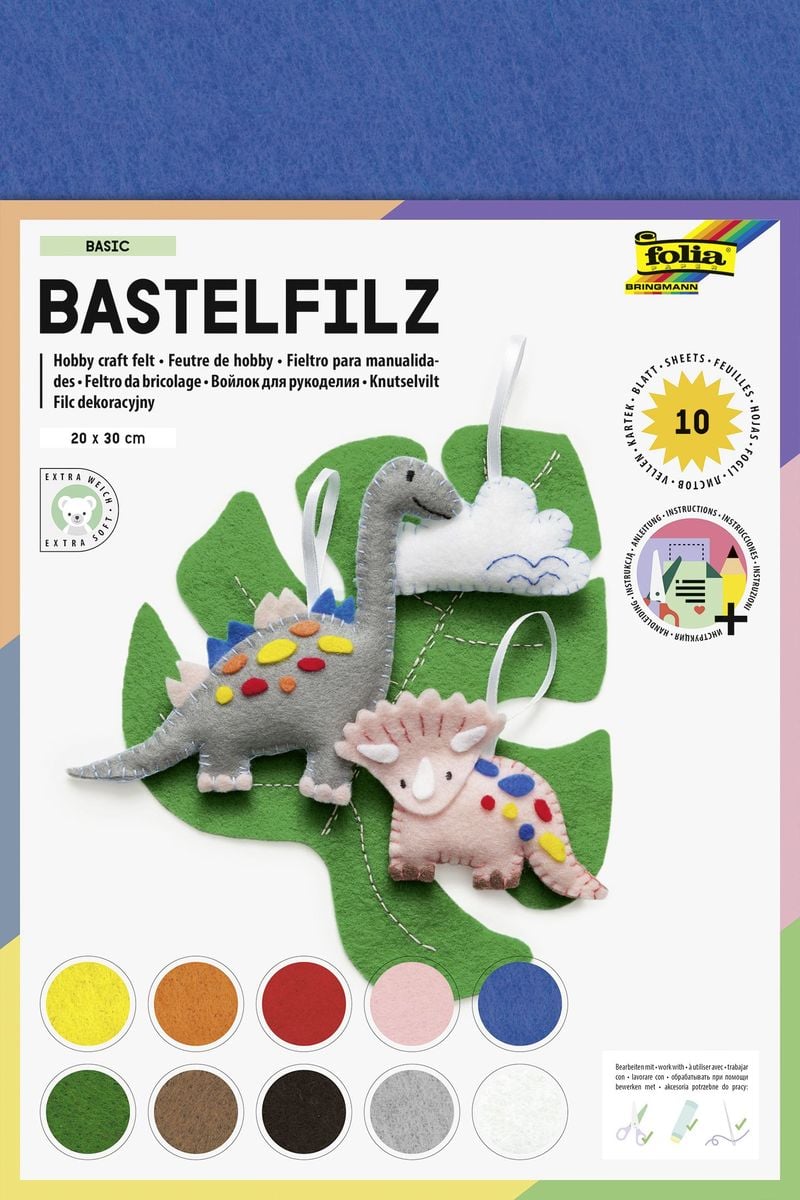 folia 520014 - Bastelfilz, mit feiner Wollqualität, 1 Rolle ca. 45 cm x